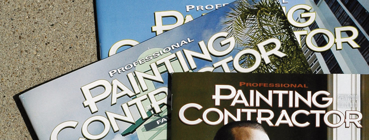 Back issues of Professional Painting Contractor magazine from 2011-2013