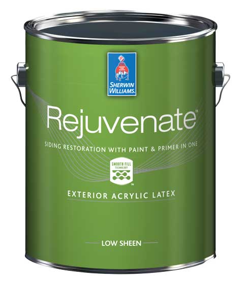 Photo of one gallon can of Rejuvenate Siding Restoration Coating